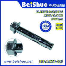 Hex Head Dynabolt Sleeve Anchor Carbon Steel with Zinc Plating